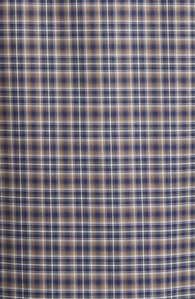 Bugatchi Julian Shaped Fit Plaid Button-up Shirt In Chestnut