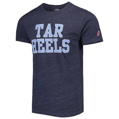Shop League Collegiate Wear Heather Navy North Carolina Tar Heels Local Victory Falls Tri-blend T-shirt