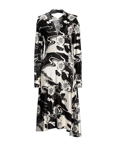 Jil Sander Woman Midi Dress Black Size 4 Viscose, Elastane In Black
