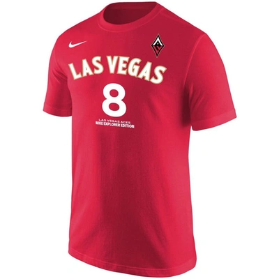 Shop Nike Liz Cambage Red Las Vegas Aces Explorer Edition Name & Number T-shirt