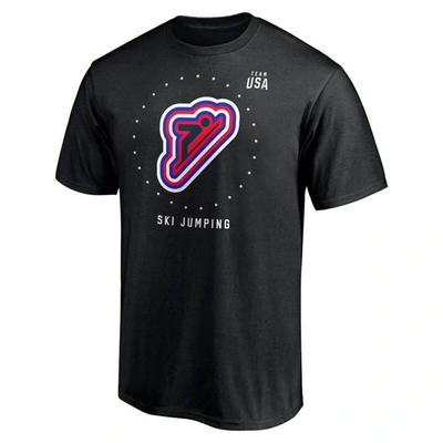 Shop Fanatics Branded Black Team Usa Ski Jumping T-shirt