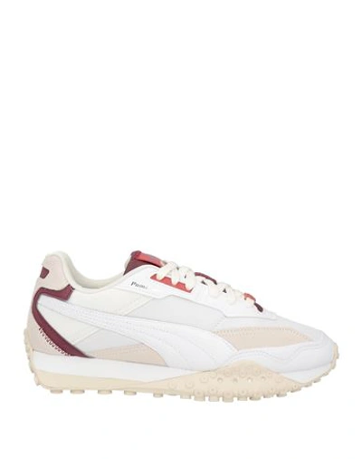 Shop Puma Man Sneakers White Size 7 Textile Fibers, Leather