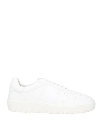 Shop Sandro Man Sneakers White Size 9 Leather
