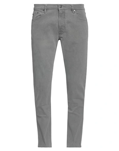 Shop Michael Kors Mens Man Jeans Grey Size 34w-34l Cotton, Elastane