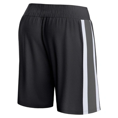 Shop Fanatics Branded Black Charlotte Hornets Referee Iconic Mesh Shorts