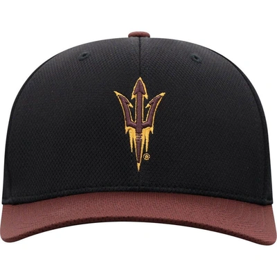 Shop Top Of The World Black/maroon Arizona State Sun Devils Two-tone Reflex Hybrid Tech Flex Hat