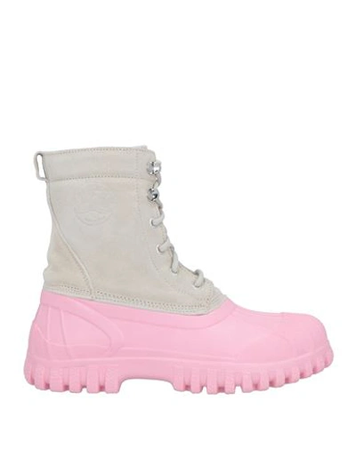 Shop Diemme Woman Ankle Boots Pink Size 8 Leather, Rubber