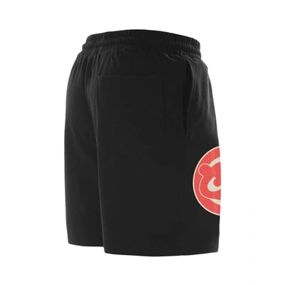 Shop New Era Black Chicago Cubs Color Pack Knit Shorts