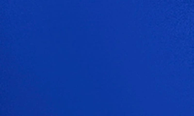 Shop Tadashi Shoji Ruched Long Sleeve Column Gown In Mystic Blue