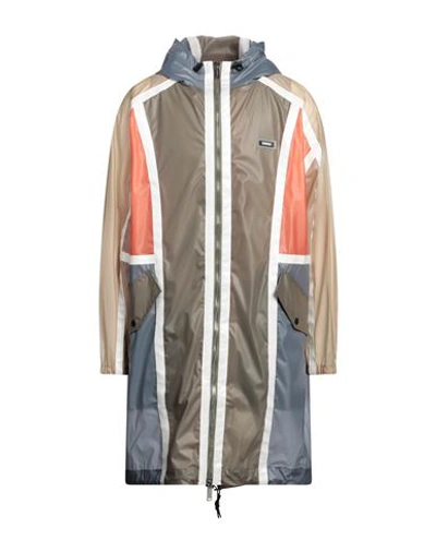 Shop Dsquared2 Man Overcoat & Trench Coat Khaki Size 42 Polyamide In Beige
