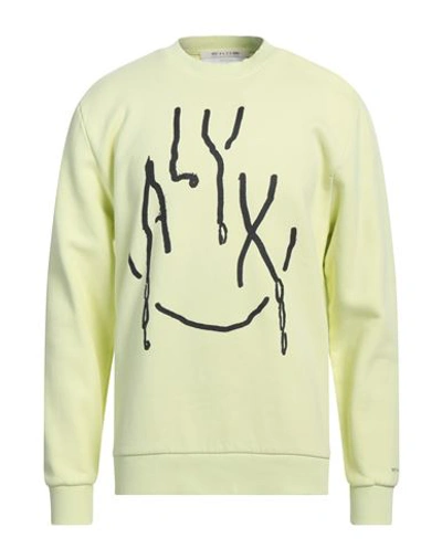 Shop Alyx 1017  9sm Man Sweatshirt Acid Green Size M Cotton, Elastane