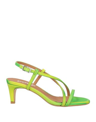 Shop Doop Woman Sandals Green Size 7 Textile Fibers