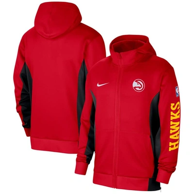 Shop Nike Red Atlanta Hawks 2023/24 Authentic Showtime Full-zip Hoodie