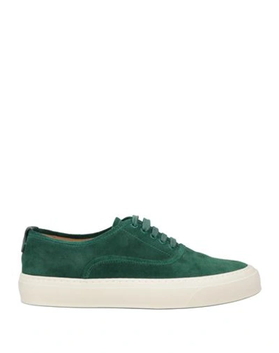 Shop Giorgio Armani Man Sneakers Emerald Green Size 9 Calfskin