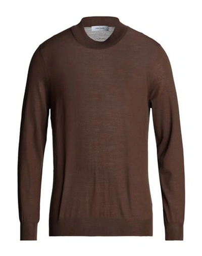 Shop Gran Sasso Man Sweater Brown Size 48 Virgin Wool