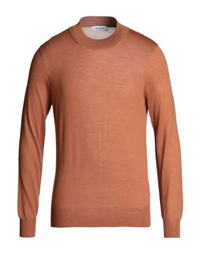 Shop Gran Sasso Man Sweater Tan Size 42 Virgin Wool In Brown