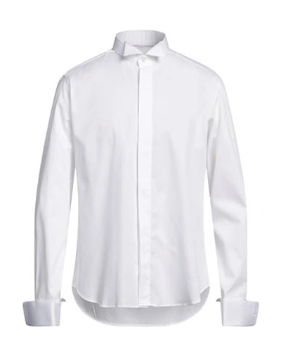 Shop Mastai Ferretti Man Shirt White Size 17 ½ Cotton