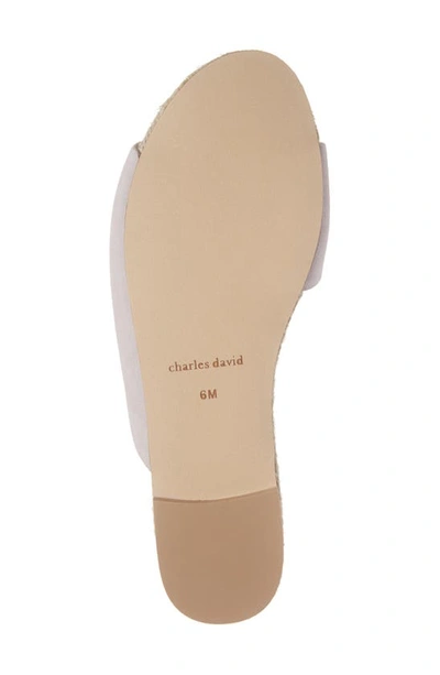 Shop Charles David Stance Slide Sandal In Light Lilac Suede