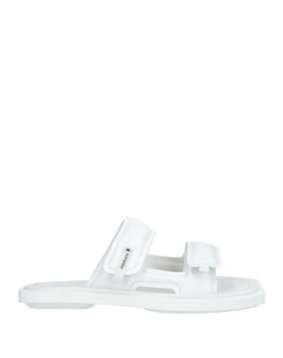 Shop Premiata Woman Sandals White Size 8 Leather