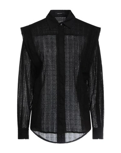 Shop Isabel Marant Woman Shirt Black Size 6 Cotton, Polyester