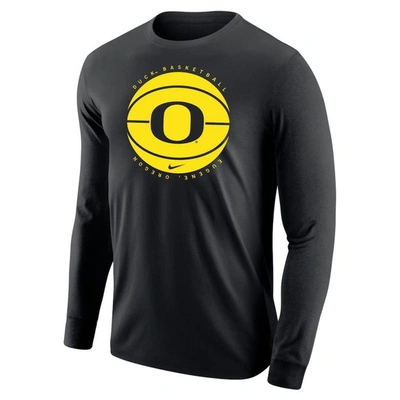 Shop Nike Black Oregon Ducks Basketball Long Sleeve T-shirt