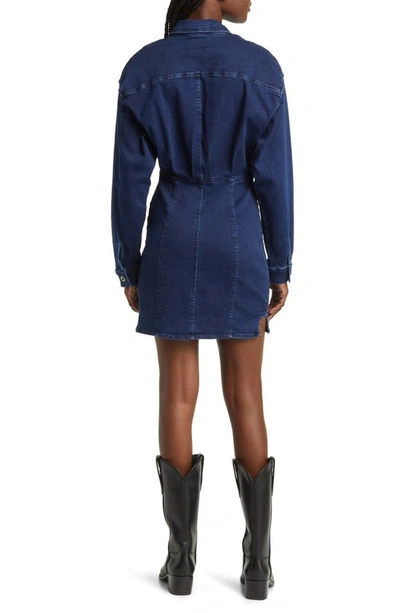 Free People Amber Denim Dress In Dark Indigo