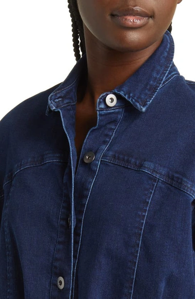 Free People Amber Denim Dress In Dark Indigo