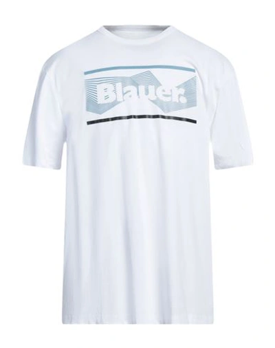 Shop Blauer Man T-shirt White Size 3xl Cotton