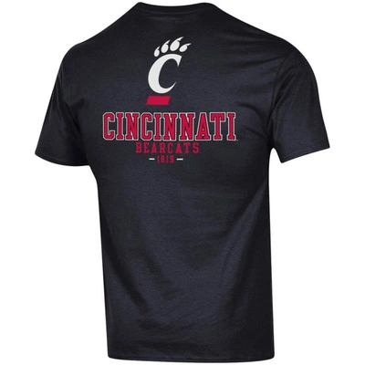 Shop Champion Black Cincinnati Bearcats Stack 2-hit T-shirt
