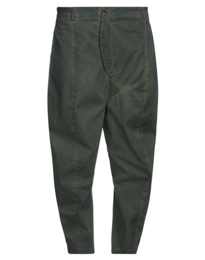 Shop Marc Point Man Pants Dark Green Size 38 Cotton, Elastane