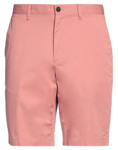 Shop Michael Kors Mens Man Shorts & Bermuda Shorts Pastel Pink Size 33 Cotton, Elastane