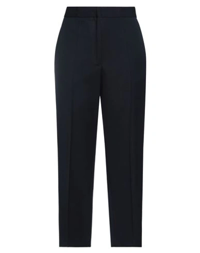 Shop Jil Sander Woman Pants Midnight Blue Size 10 Virgin Wool
