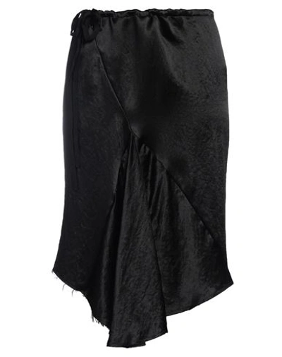 Shop Ann Demeulemeester Woman Mini Skirt Black Size 10 Acetate
