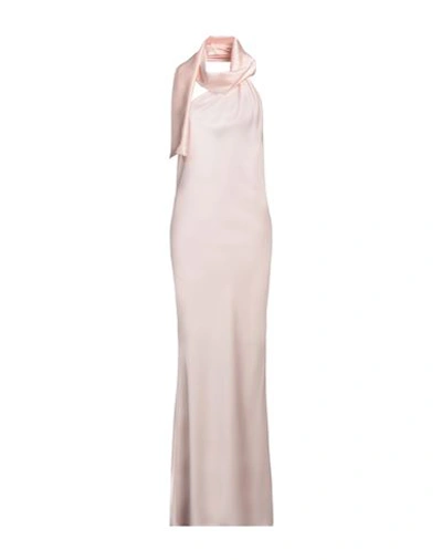 Shop Nineminutes Woman Maxi Dress Blush Size 6 Polyester, Elastane In Pink