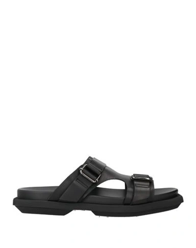 Shop Premiata Man Sandals Black Size 9 Leather