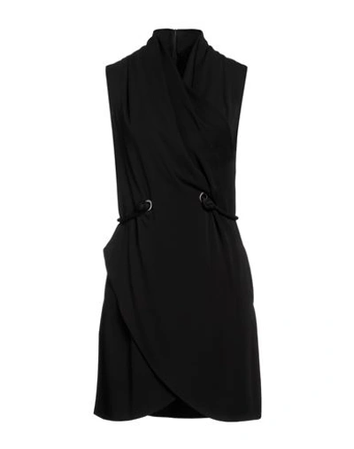 Shop Giorgio Armani Woman Mini Dress Black Size 10 Silk
