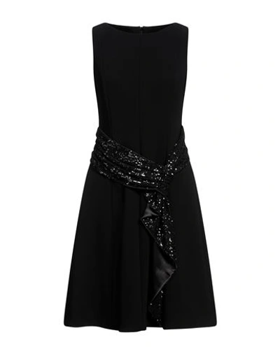 Shop Aspesi Woman Mini Dress Black Size 6 Triacetate, Polyester