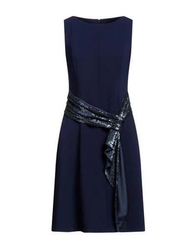 Shop Aspesi Woman Mini Dress Bright Blue Size 10 Triacetate, Polyester
