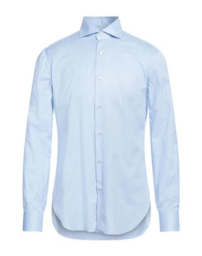 Shop Barba Napoli Man Shirt Sky Blue Size 15 ¾ Cotton