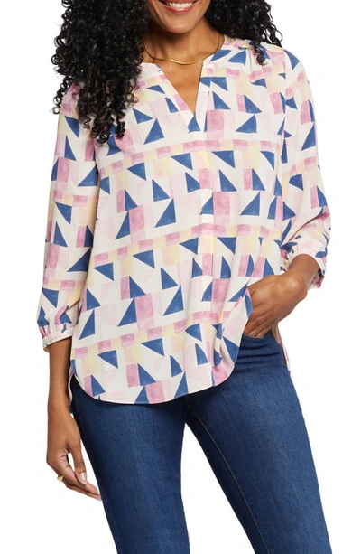 Shop Nydj Pintuck Blouse In Marquette