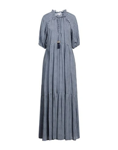 Shop Delfina Woman Maxi Dress Blue Size M Viscose
