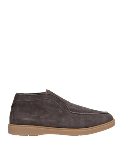 Shop Andrea Ventura Firenze Man Ankle Boots Khaki Size 9 Leather In Beige