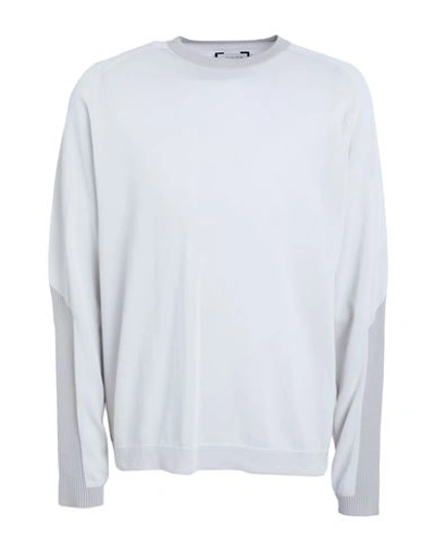 Shop Monobi Man Sweater Light Grey Size Xl Cotton