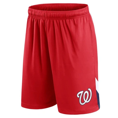 Shop Fanatics Branded Red Washington Nationals Slice Shorts