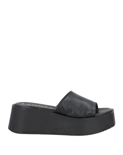 Shop Cinzia Soft Woman Sandals Black Size 8 Leather