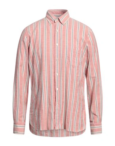 Alessandro Gherardi Man Shirt Brick Red Size Xxl Cotton In Red