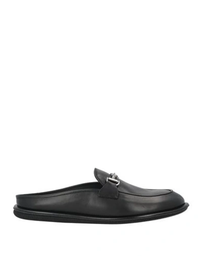 Shop Giorgio Armani Man Mules & Clogs Black Size 9 Leather