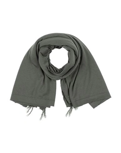 Shop Rick Owens Woman Scarf Military Green Size - Cashmere