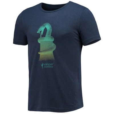 Shop Ahead Navy Valspar Championship Snake Tri-blend T-shirt