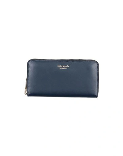 Shop Kate Spade New York Woman Wallet Midnight Blue Size - Textile Fibers